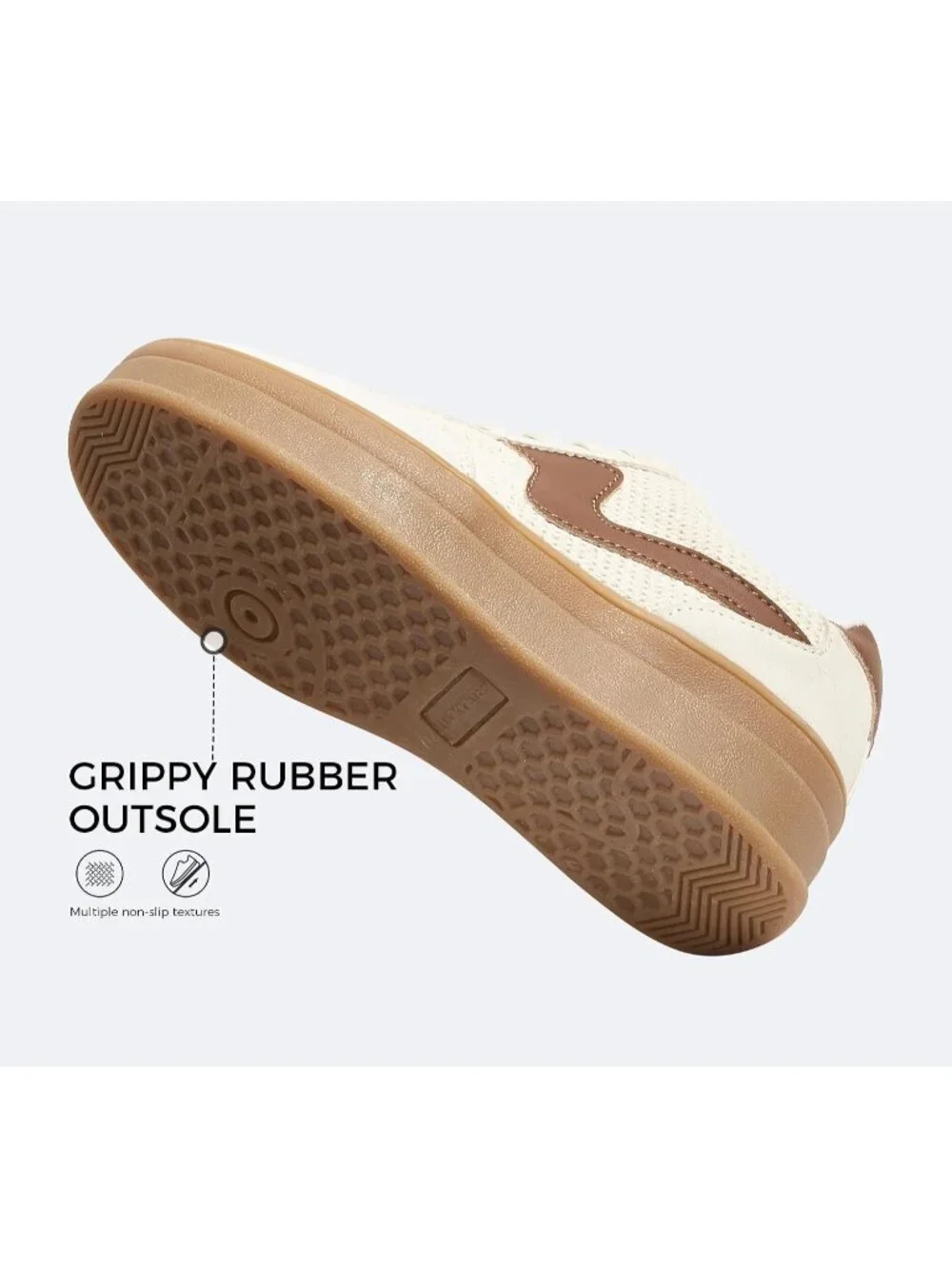 🆕Women's Beige Brown Platform Fashion Sneakers Thick Sole Casual Walking Shoes